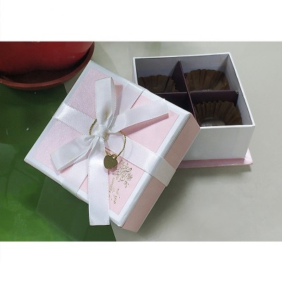 Elegant handmade Chocolate Cavity Box With tissue paper insert